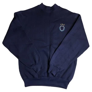 Vtg ISU State University Sweatshirt Medium USA Made Crest Jansport Blue Striped - Picture 1 of 11