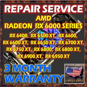 AMD RADEON RX 6000 SERIES RX 6700 6800 6900 6950 XT VIDEO GRAPHICS CARD REPAIR - Picture 1 of 1