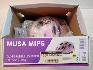 LIV Musa MIPS Brillo Burbuja Rosa Claro Juvenil Ciclismo Casco OSFM 50-5cm - NUEVO - Imagen 1 de 7