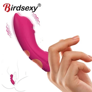 Clitoral G Spot Finger Vibrator 10 Speed Clit Nipple Massager Female Stimulator - Picture 1 of 8