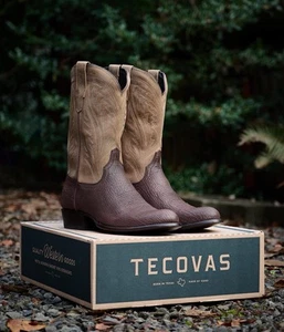 Tecovas | El Quintín | Botas de Vaquero Piel de Tiburón Chocolate | 13 D - Imagen 1 de 9
