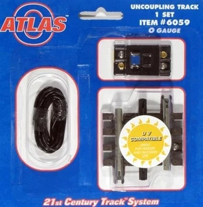 Atlas 6059 O 1-3/4 Uncoupling Track With Control Button and Wire - Picture 1 of 2
