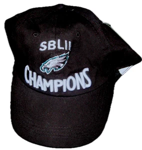 NEU NFL Philadelphia Eagles Super Bowl LII Champs Strapback Mütze schwarz - Bild 1 von 2