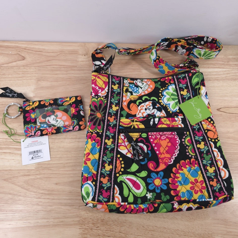 Disney Parks Vera Bradley Midnight With Mickey Hipster Crossbody