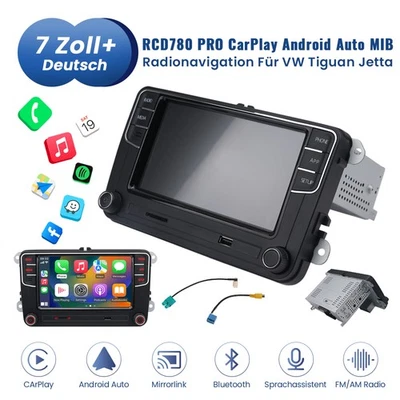 NONAME 7" Carplay Android Auto MIB Radio RCD780 RCD360 PRO3 Für VW Golf Caddy CC - Bild 1 von 4