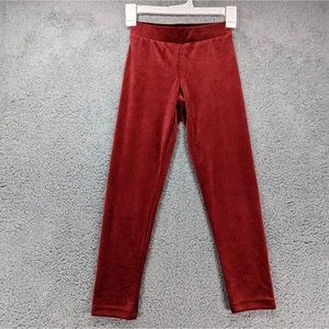 Old Navy Red Velour Leggings Girls M(8) - Picture 1 of 10