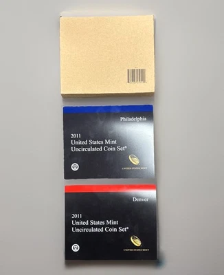 2011 US Mint Uncirculated Coin Set Philadelphia & Denver Mints - Image 1 of 4