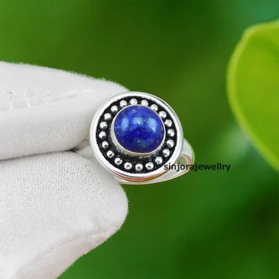 Anello regalo fatto a mano in argento sterling 925 con pietra preziosa... - Immagine 1 di 4