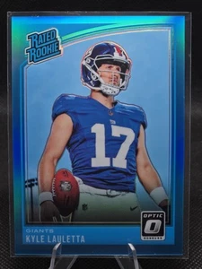 2018 Donruss Optic Football #178 Kyle Lauletta Aqua Prizm Rated Rookie RC /299 - Picture 1 of 2