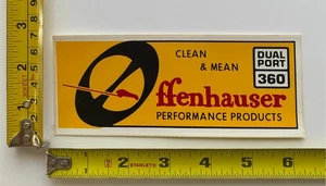 Offenhauser Performance Products Dual Port 360 Vintage Sticker 1970s Original - Picture 1 of 2