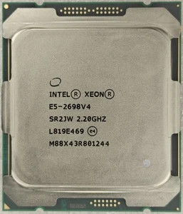 Intel Xeon E5-2698 V4 CPU SR2JW 20 core 2.20ghz LGA 2011-3 50MB 135W processor - Picture 1 of 2