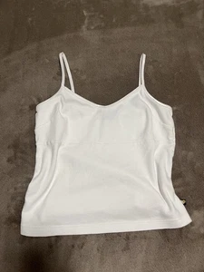 Canotta donna BLUE ASFALT basic bianca 100% cotone foderata taglia L usata in ottime condizioni - Foto 1 di 7