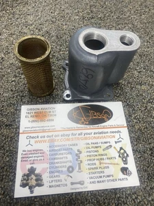 Lycoming Thermostatic Oil Pressure Screen Housing P/N 69510 and Filter 62817 NEW - Bild 1 von 4