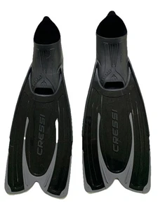 Cressi Agua Unisex Premium Flossen   zum Tauchen, schwarz/silber, 35/36 - Bild 1 von 5