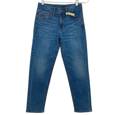 Pantalones de mezclilla azules elásticos Faded Glory para niños talla 12 cintura ajustable pierna ajustada nuevos sin etiquetas Foto 1 de 4