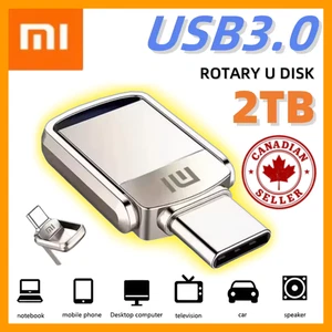 2TB 1TB 512GB 256GB USB 3.0 OTG Flash Drive Type-C Metal Pen Drive Memory Stick - Picture 1 of 10