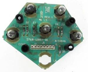 Máquina de pinball Hurricane Williams conjunto de 6 lámparas/tablero de luz A-14846 - Imagen 1 de 2