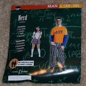 Men's Nerd Costume Size Large 36-38 - Picture 1 of 3