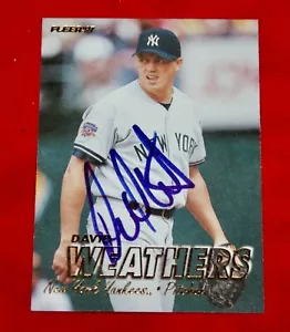 Yankees David Weathers Signed 1997 Fleer Card #678 - Picture 1 of 2