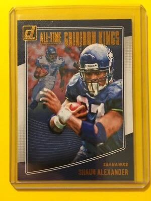 🔥🔥2018 DONRUSS SHAUN ALEXANDER ALL TIME GRIDIRON KINGS #AGK-31 Seahawks - Image 1 of 2