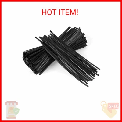 300 Pcs Twist Ties, Plastic 5" Twist Ties, Twist Ties for Bags, Wire Ties Reusab - Image 1 of 2