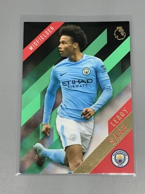 Leroy Sane 2017-2018 Topps Premier League Gold Green #78 Manchester City - Image 1 of 2