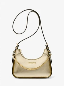 Michael Kors Wilma Small Metallic Gold Crossbody Bag New Sealed - Imagen 1 de 6