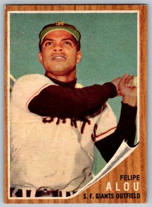 1962 Topps Green Tint Felipe Alou San Francisco Giants #133 EX-MT