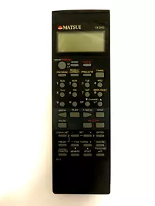 Telecomando VCR originale MATSUI VX2000 con programmazione display LCD TUTTO TESTATO - Foto 1 di 10