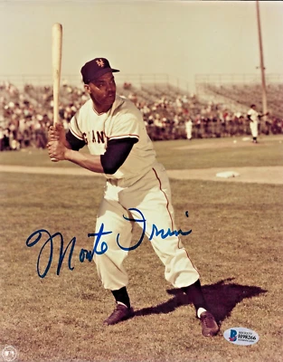 Monte Irvin, New York Giants — Autographed 8 x 10 — Beckett Authenticated - Image 1 of 4