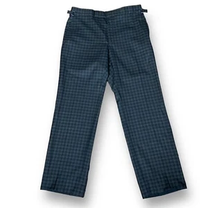 Tom Ford Diseñador�� Pantalón de vestir de lana para hombre Pantalones a cuadros carbón talla 7-52 R - Imagen 1 de 14