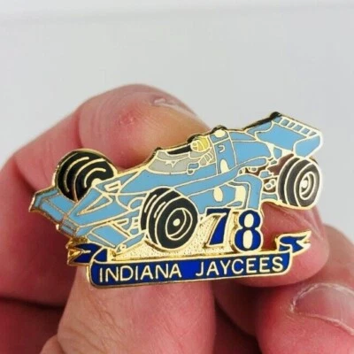 Indiana Jaycees Vintage Pin #78 Indy Racing Car Auto Race Formula One  *Gc28 - Image 1 of 4