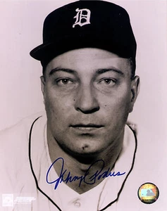 FOTO 8x10 firmada autografiada por Johnny Podres 1966 1967 de los Tigres de Detroit - Imagen 1 de 1