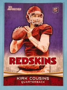 2012 Bowman PURPLE RC Kirk Cousins Washington #145 - Picture 1 of 2
