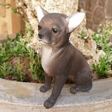 Dekofigur Figur Chiwawa Chihuahua Hund Welpe lebensecht Statue Skulptur