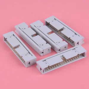 5Pcs 34Pin 2x17 2.54mm 0.1" Pitch Male Shrouded PCB Box Header IDC Socket Notch - Imagen 1 de 4