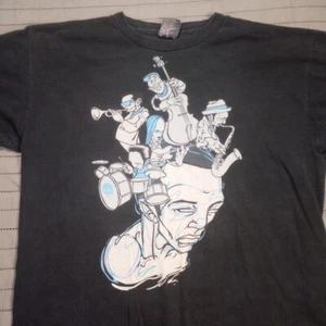 Upper Playground Shirt Mens Medium Black Crew Twelve Grain Blues Jazz Band Adult - Picture 1 of 12