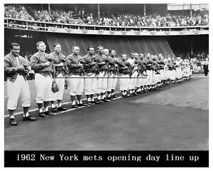 MLB 1962 New York Mets Opening Day Player Introduction 8 X 10 Photo Picture - Picture 1 of 1