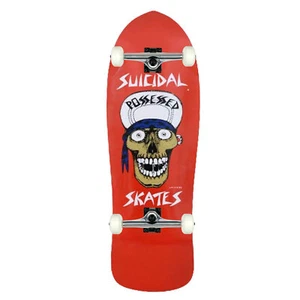 Dogtown Skateboard Assembly Suicidal Skates Punk Skull Red Flake 10.125"Complete - Picture 1 of 4