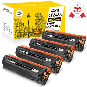 Paquete de 4 cartuchos de tóner CF248A 48A para HP LaserJet Pro M29w M28w M28a M15w M31w - Imagen 1 de 6