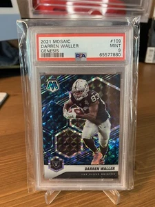 2021 Mosaic Genesis Prizm SSP Darren Waller #109 PSA 9 (Pop 3) Raiders - Picture 1 of 2