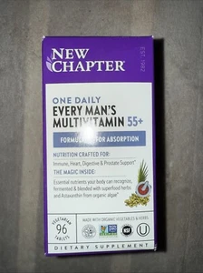 New Chapter One Daily Every Man's Multivitamin 55+ (96 Tablets) Exp 2/26 - Picture 1 of 5