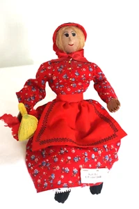 Muñeca Ozark Cabeza de Nogal The Pioneers "Tía Boo" Estante Cesta Cuidador - Imagen 1 de 9