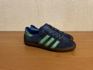 Rare Vintage Adidas BERN Blue Suede 70s Size 5 Made West Germany - Picture 1 of 10