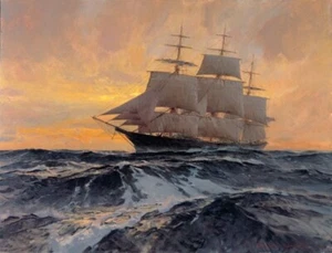 Christopher BLOSSOM " Witch of the Wave " Limited Canvas Edition art sailBoat - Picture 1 of 11