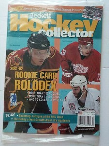 Beckett Hockey Collector Magazine September 2002 Pavel Datsyuk Cover