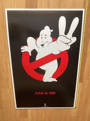 Ghostbusters Original Movie Poster Advance Early Preview Rare 80’s 1989 Mounted - Image 1 of 4