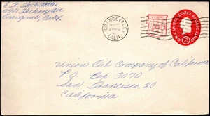 US - 1958 - 2 Cents + 2 Cents Surcharged US Postal Stationery Entire # U538 F-VF - Picture 1 of 1