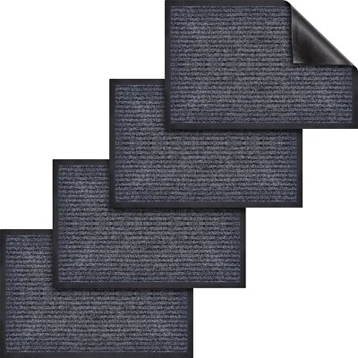 4 шт./2 шт. противоскользящий входной коврик для щетки низкого профиля легко чистится - Изображение 1 из 4