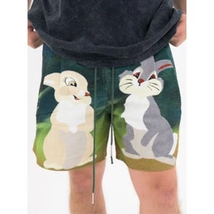 ROCHAMBEAU Yves Scherer Klopfer Sport Shorts Herren XL grün Disney Hase RAR - Bild 1 von 10